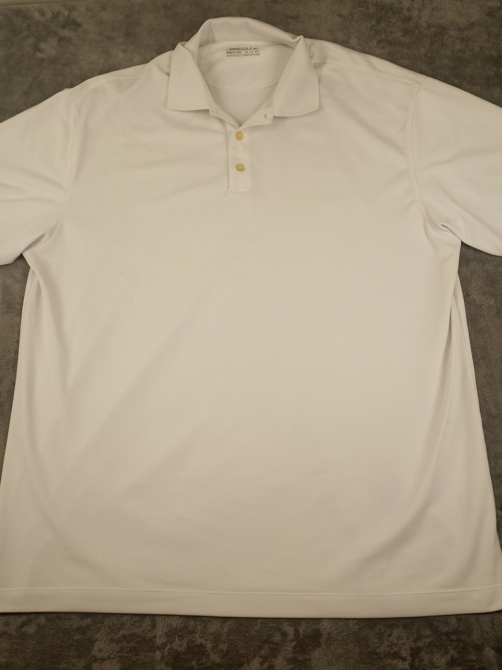 Nike Men's Golf Nike Dri-FIT  Performance White Polo Size XXL